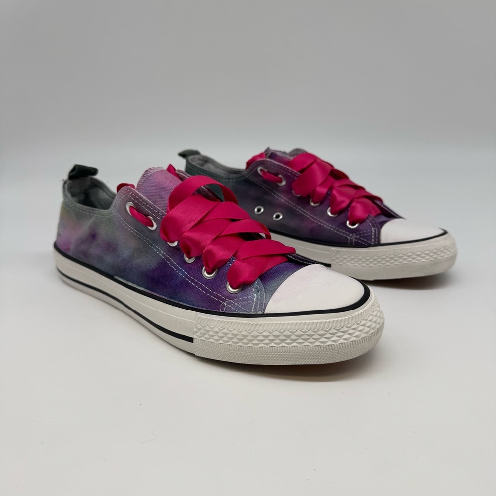 Colorful Tie-Dye Canvas Sneakers-like new-size 9